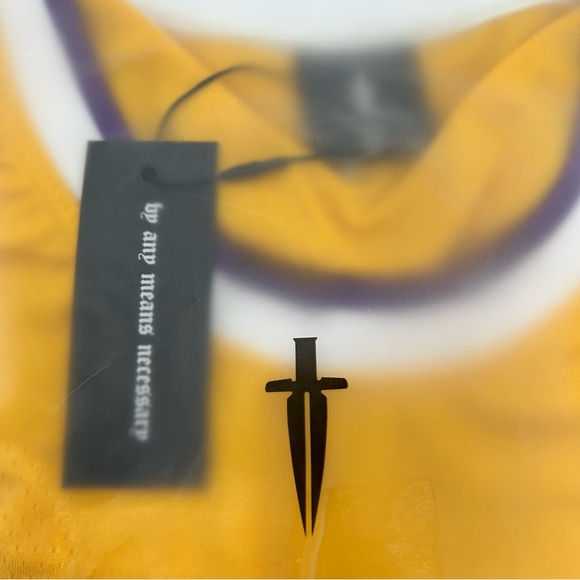 Iron Willed By Any Means Necessary Kareem Basketball Jersey 33 Size S NWT! - Picture 3 of 6